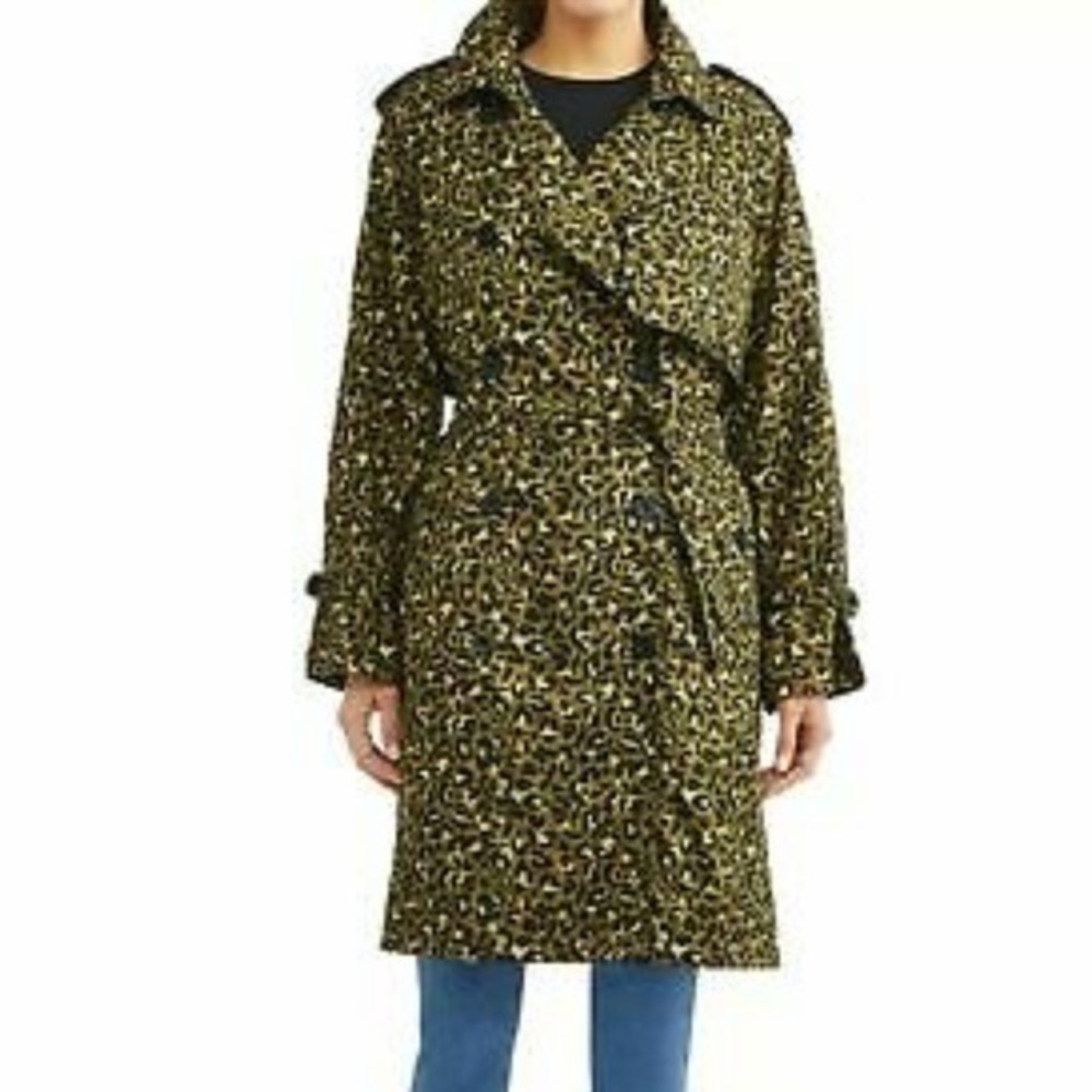Textile Elizabeth & James Trench Coat Rain Leopard